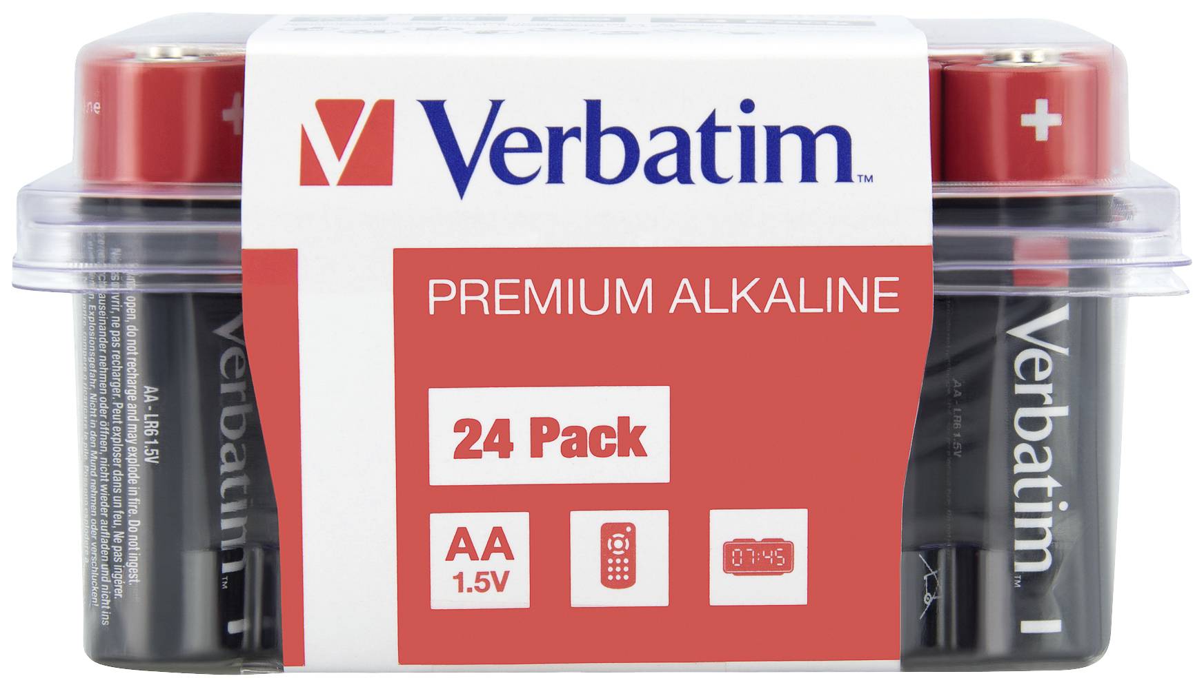 VERBATIM ALK BATTERY AA 24 PACK BOX