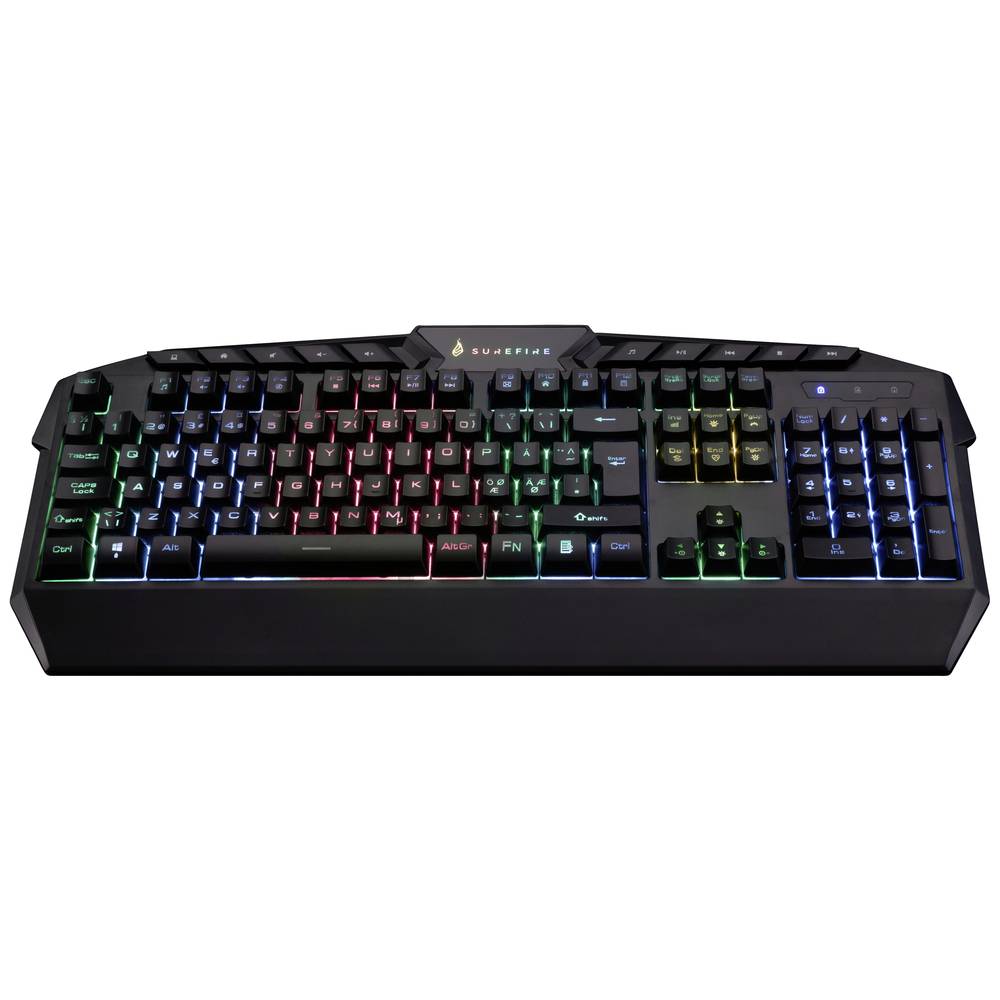 Verbatim SureFire KingPin RGB Gaming Multimedia Keyboard Gaming-toetsenbord Kabelgebonden Verlicht Q