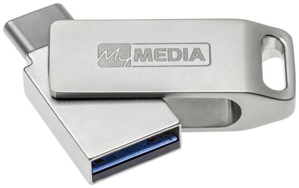 MyMEDIA My Dual USB 3.2 Gen 1 /USB C Drive 32GB USB-Stick 32 GB Silber 69269 USB-A (USB 3.2 Gen 1), USB-C®