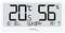 Digitales Thermometer und Hygrometer zeigt 20,5°C und 56% Luftfeuchtigkeit. Es ist Sonntag, 10:30 Uhr. Temperaturtendenz steigend.