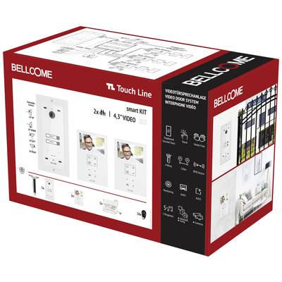 Bellcome ELECTRA  Video-Türsprechanlage Kabelgebunden Komplett-Set  Weiß