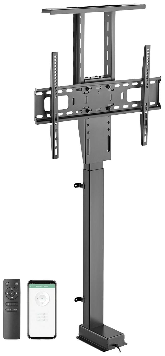 My Wall - Motorisierter TV-Lift zum Einbau in Möbel, One Size, Schwarz