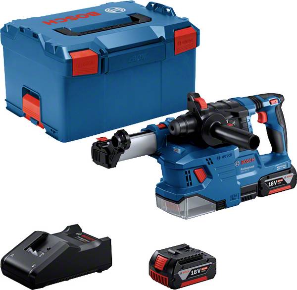 Bosch Professional GBH 18V-22 SDS-Plus-Akku-Bohrhammer 18 V 4 Ah Li-Ion  inkl. 2. Akku, inkl. Ladegerät, inkl. Koffer