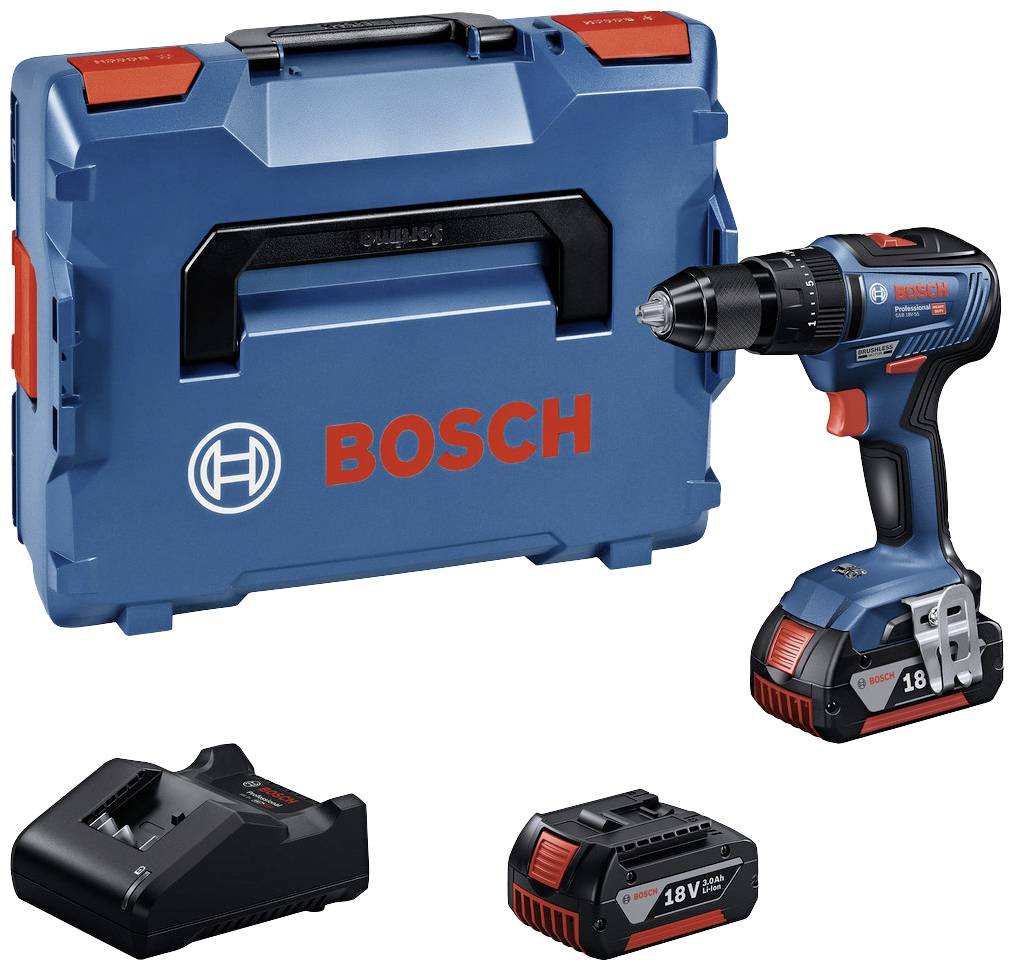 BOSCH GSB Professional 18V-55 - Bohrhammer/Treiber - schnurlos - 2 Geschwindigkeiten 13 mm - 55 N·m