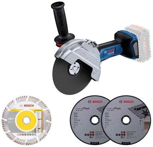 Bosch Professional GWS 18V-180 P 06019H6L01 Akku-Winkelschleifer  180 mm bürstenlos  18 V