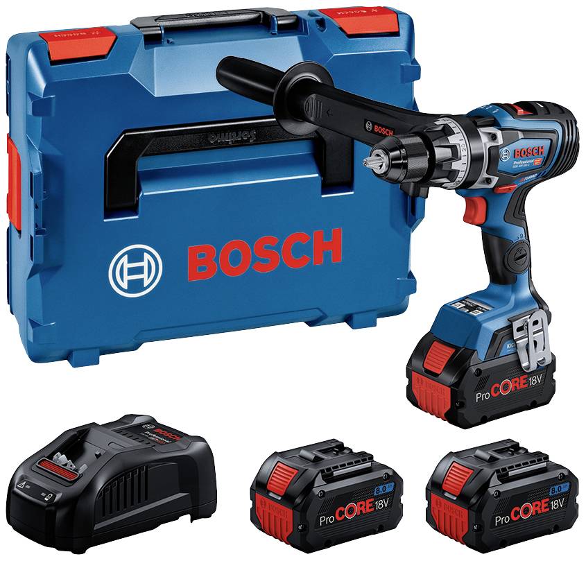 BOSCH Akku-Schlagbohrschrauber BITURBO GSB 18V-150 C Professional 18Volt blau/schwarz (0615A5002Y)