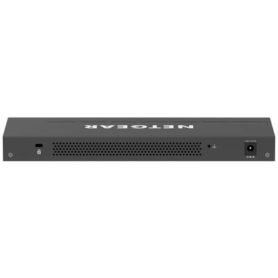Ein schwarzes Netzwerkkabelmodem mit dem Firmenlogo auf der Oberseite. Eine Reihe von Lüftungsschlitzen befindet sich an der Vorderseite.