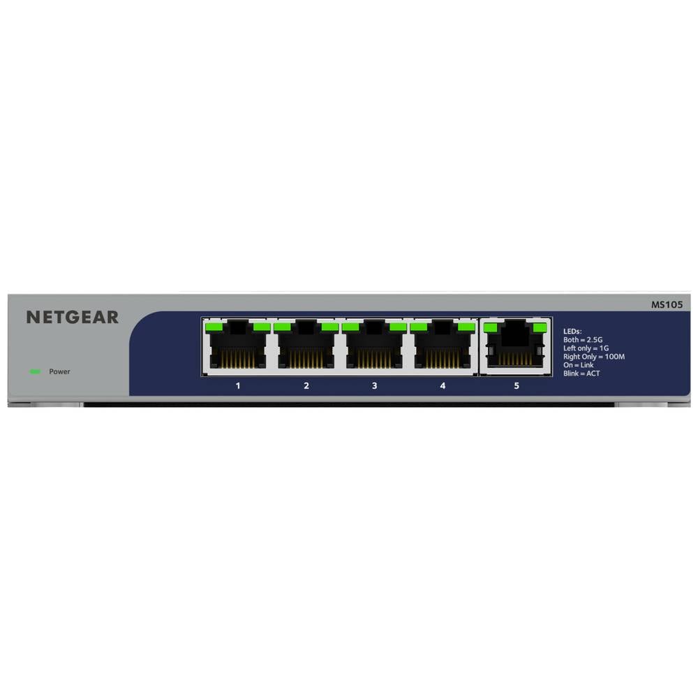 NETGEAR MS105 Netwerk switch RJ45 5 poorten 2.5 GBit-s