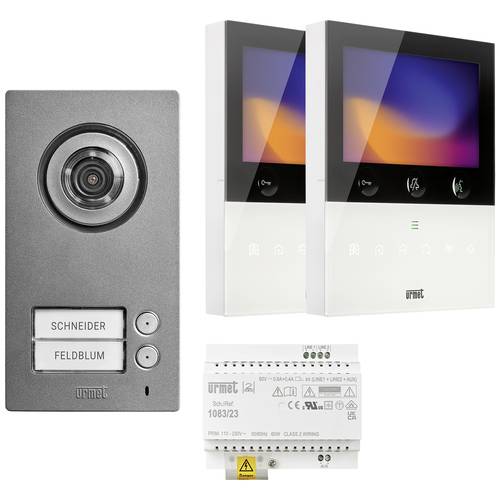 Urmet SET 1784/726 - 2Voice Comfort Plus Video-Türsprechanlage Komplett-Set