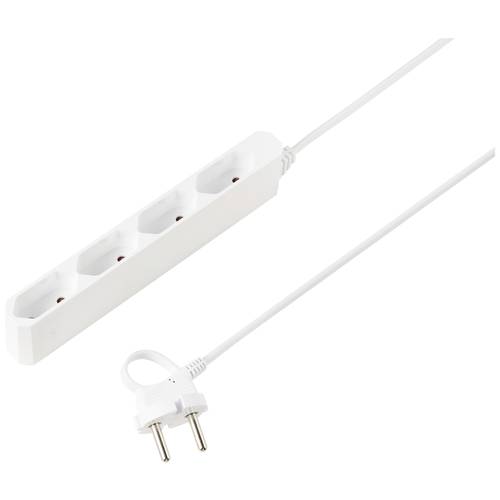 Thumbnail - Sygonix SY-5806878 Steckdosenleiste 4fach Weiß Eurostecker 1 St.