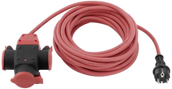 Sygonix SY-5806890 Strom Verlängerungskabel  16 A Rot 10.00 m H07RN-F 3G 1,5 mm² witterungsbeständig