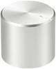 TRU COMPONENTS TC-11613860 Drehknopf mit Knopfmarkierung Silber (Ø x H) 15 mm x 13 mm Aluminium, Plastik 1 St.