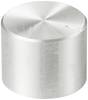 TRU COMPONENTS TC-11613868 Drehknopf mit Knopfmarkierung Silber (Ø x H) 17 mm x 13 mm Aluminium, Plastik 1 St.