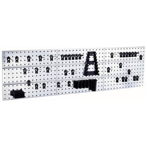 Thumbnail - raaco 109659 Werkzeughaken Lochpaneel x 3 + 44 Clips (B x H x T) 1560 x 440 x 11 mm 1 St.