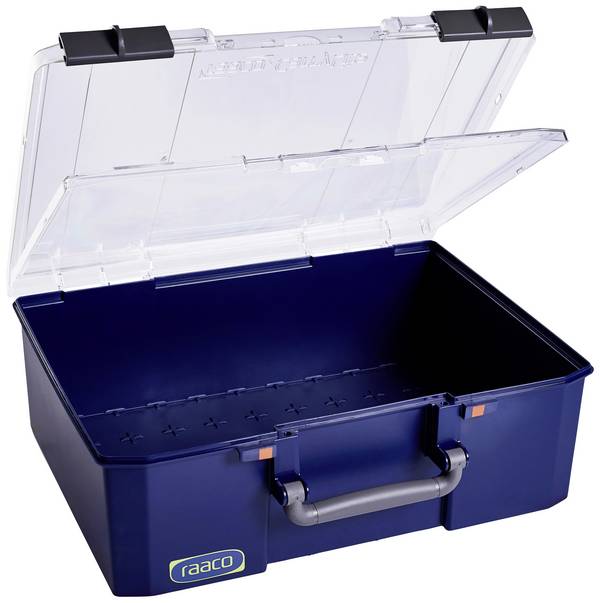 raaco 147255  Kleinteilebehälter CarryLite 150 5x10-0/DL  (B x H x T) 413 x 148 x 330 mm Blau 1 St.