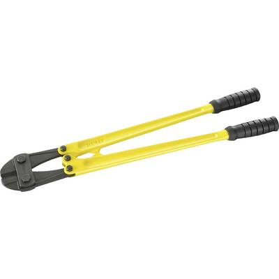 Bolzenschneider mit gelben Griffen und schwarzen Rutschfesten Griffenden. Verwendet zum Schneiden von Metallstäben oder -ketten.