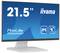 Ein 21,5-Zoll-Monitor von iiyama, Modell ProLite T2252MSC, mit IPS- und Touchscreen-Funktionalität. Hintergrund in Blau.