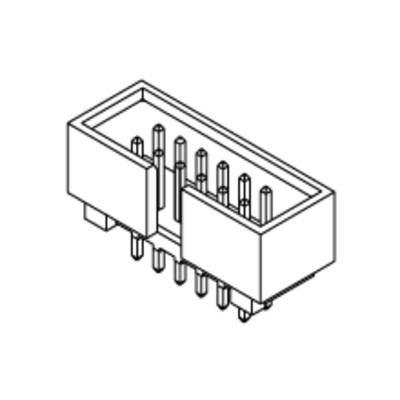Molex Einbau-Stiftleiste (Standard)    702463402 1 St. Tray