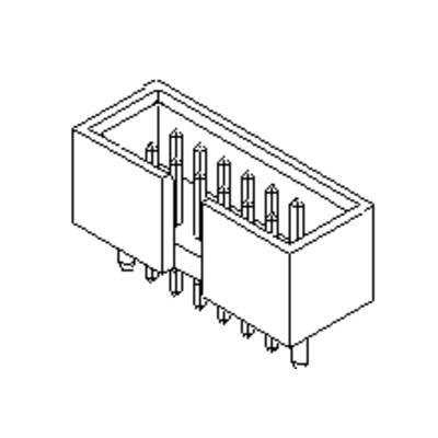Molex Einbau-Stiftleiste (Standard)    878341211 1 St. Tray