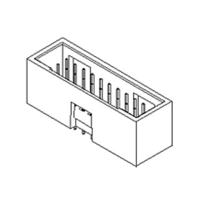 Molex Einbau-Stiftleiste (Standard)    15800065 1 St. Tube