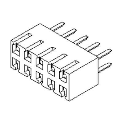 Molex Einbau-Buchsenleiste (Standard)    15446824 1 St. Tray