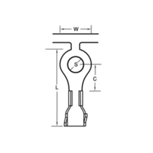 Molex 190850006 Ringkabelschuh 2000 St. Tape on Full reel