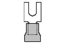 MOLEX 191310004 Gabelkabelschuh 1 St. Bulk