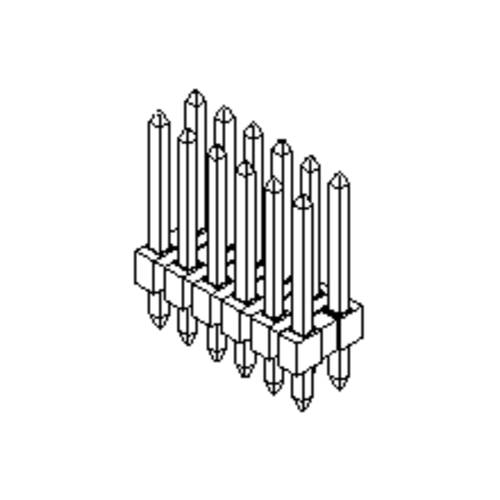 Molex Einbau-Stiftleiste (Standard) 702871003 1 St. Bulk