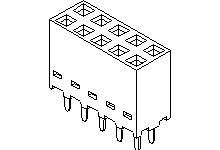 MOLEX Einbau-Buchsenleiste (Standard) 901512320 22 St. Tube