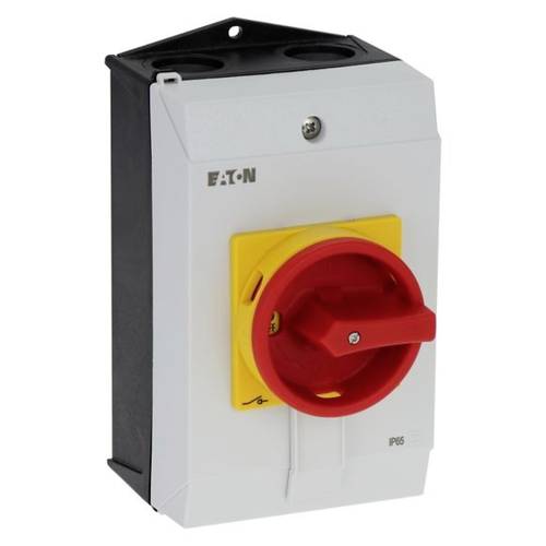 Eaton P1-40/I2/SVB/N EIN-AUS-Schalter mit NOT-Aus-Schalter 40 A 690 V 1 x 90 ° Grau, Schwarz, Rot, Gelb 1 St.
