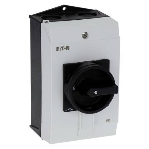 Eaton P1-40/I2/SVB-SW EIN-AUS-Schalter mit NOT-Aus-Schalter, verriegelbar 40 A 690 V 1 x 90 ° Grau, Schwarz 1 St.