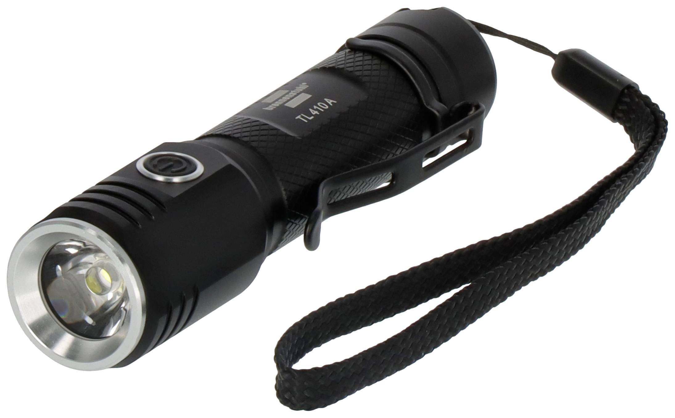 BRENNENSTUHL Akku Taschenlampe LED LuxPremium TL 410 A, IP44, 400lm Handlampe mit heller Osram-LED 4
