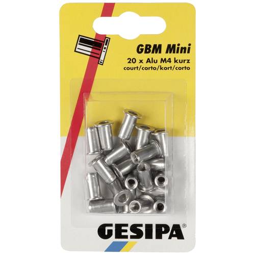 Gesipa 1433669 Blindnietmutter M4 20 St.