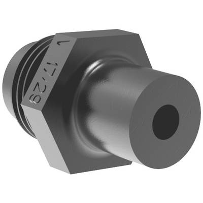 Metallteil in zylindrischer Form mit Gewinde, möglicherweise eine Schraubverbindung oder Düse, mit der Gravur '17-29'.