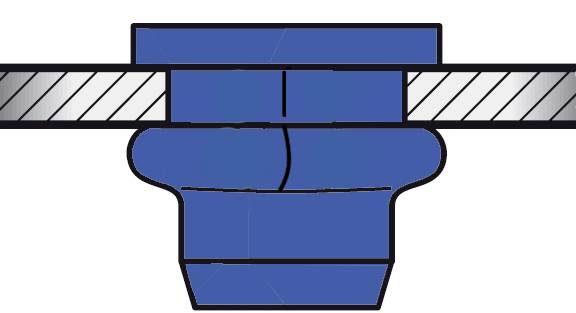 Gesipa 1464922 Blindnietmutter M6 250 St.