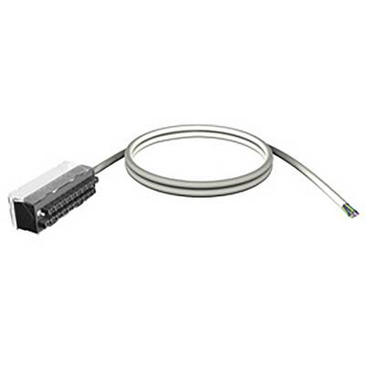 Ein serielles Kabel mit einem 36-poligen Amphenol-Stecker an einem Ende und freiliegenden Drähten am anderen Ende, verwendet für Datenverbindungen.