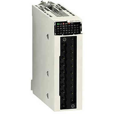Industrieelektronikmodul mit Anschlussbuchse und LED-Anzeigen. Die LEDs zeigen Betriebsstatus und Fehler.