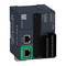 Industriecontroller von Schneider Electric: Schwarz-graues Gehäuse, Anschlüsse für Serie und Ethernet, markiert mit 'Analog IN'.