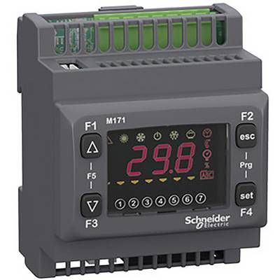 Digitales Steuergerät von Schneider Electric mit einem großen, leuchtend roten LED-Display, das die Zahl '29.8' anzeigt.