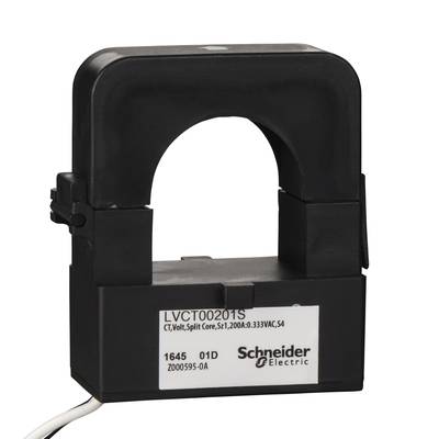 Eisenkern-Stromwandler von Schneider Electric, Modellnummer LVCT00201S, zur Messung von Strom in elektrischen Anwendungen.