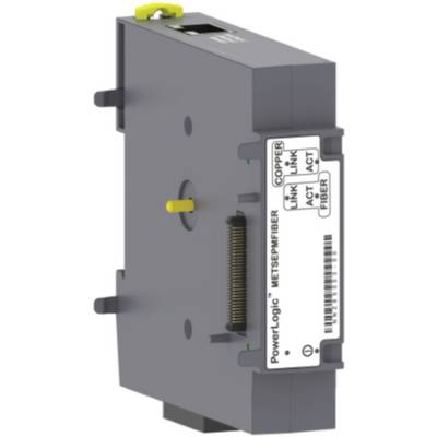 Elektrisches Modul mit Etikett 'PowerLogic' und Anschlussstiften. Dient zur Kommunikation in einem Netzwerk.