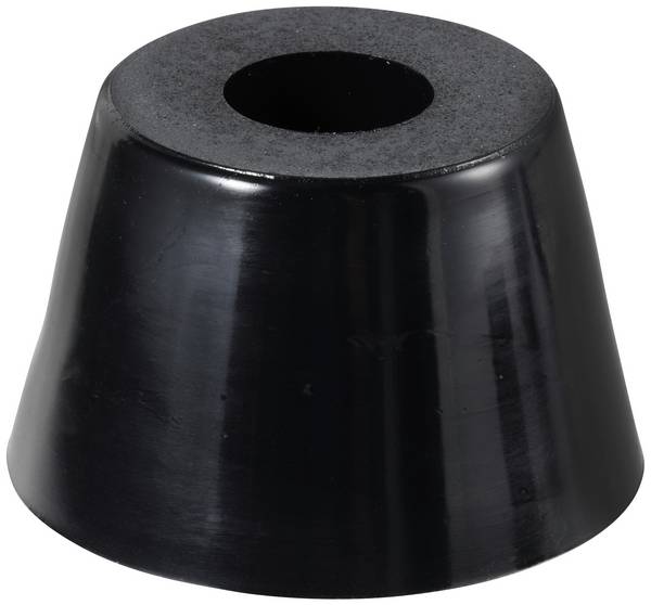 TRU COMPONENTS TC-11654316 Gerätefuß verschraubbar, rund Schwarz (B x H) 20 mm x 8 mm 1 St.