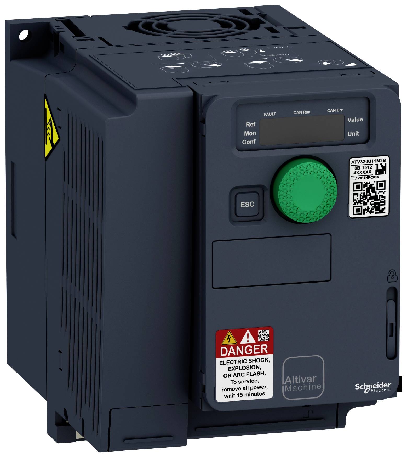 SCHNEIDER ELECTRIC Frequenzumrichter ATV320 2,2kW, 200-240V, 1-p