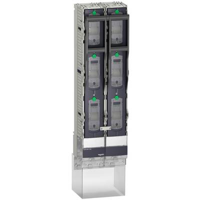 Ein elektrisches Schaltgerät mit mehreren Steckmodulen und grünen Indikatoren, ideal für Sicherung und Verteiler im Elektrobereich.