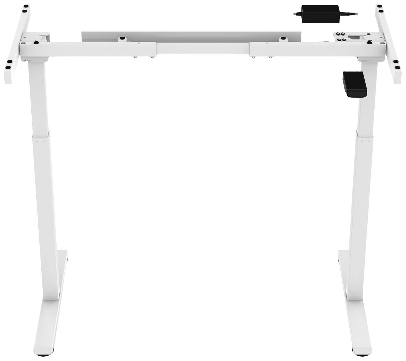 DIGITUS - Elektrisch höhenverstellbares Tischgestell, Single-Motor, 2-Stufen, Weiß-3