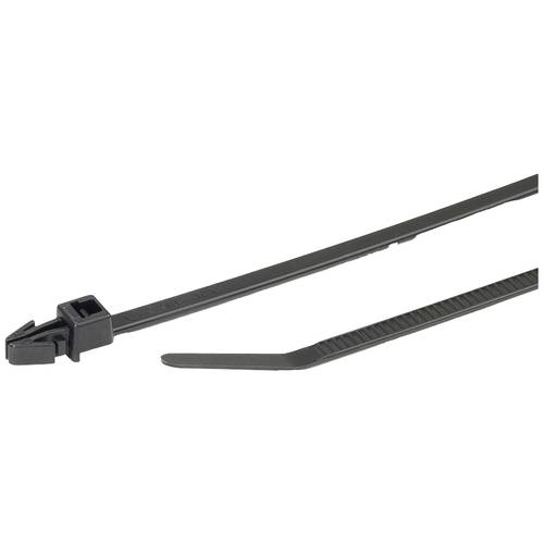 Thumbnail - HellermannTyton 126-00329 T30RSF-PA66HS-BK (500) Kabelbinder 158 mm 3.60 mm Schwarz 500 St.