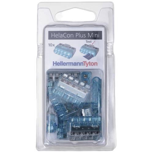 Thumbnail - HellermannTyton 148-90057 HCPM-5-Blister-PC-BU/CL (10) Verbindungsklemme flexibel: 1.0-2.5 mm² starr: 0.5-2.5 mm² Polzah...