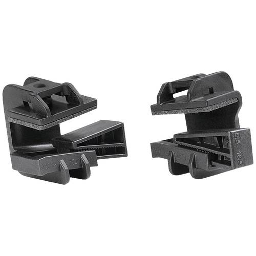 HellermannTyton Beam Clamp C with foam-PA6GF30-BK Befestigungssockel steckbar 151-01187 Schwarz 1 St.