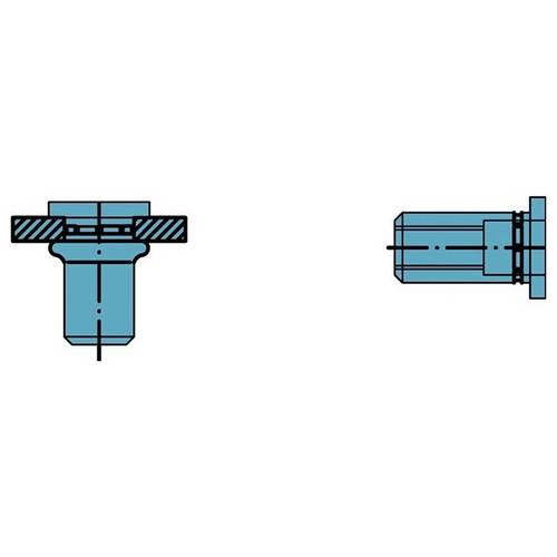 Gesipa 1433798 Mehrbereichsblindnietmutter M8 PolyGrip® 100 St.