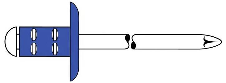Gesipa 1433872 Mehrbereichsblindniete 4 mm Stahl Stahl Stahl PolyGrip® 500 St.